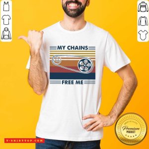 My Chains Free Me Cycling Vintage Shirt