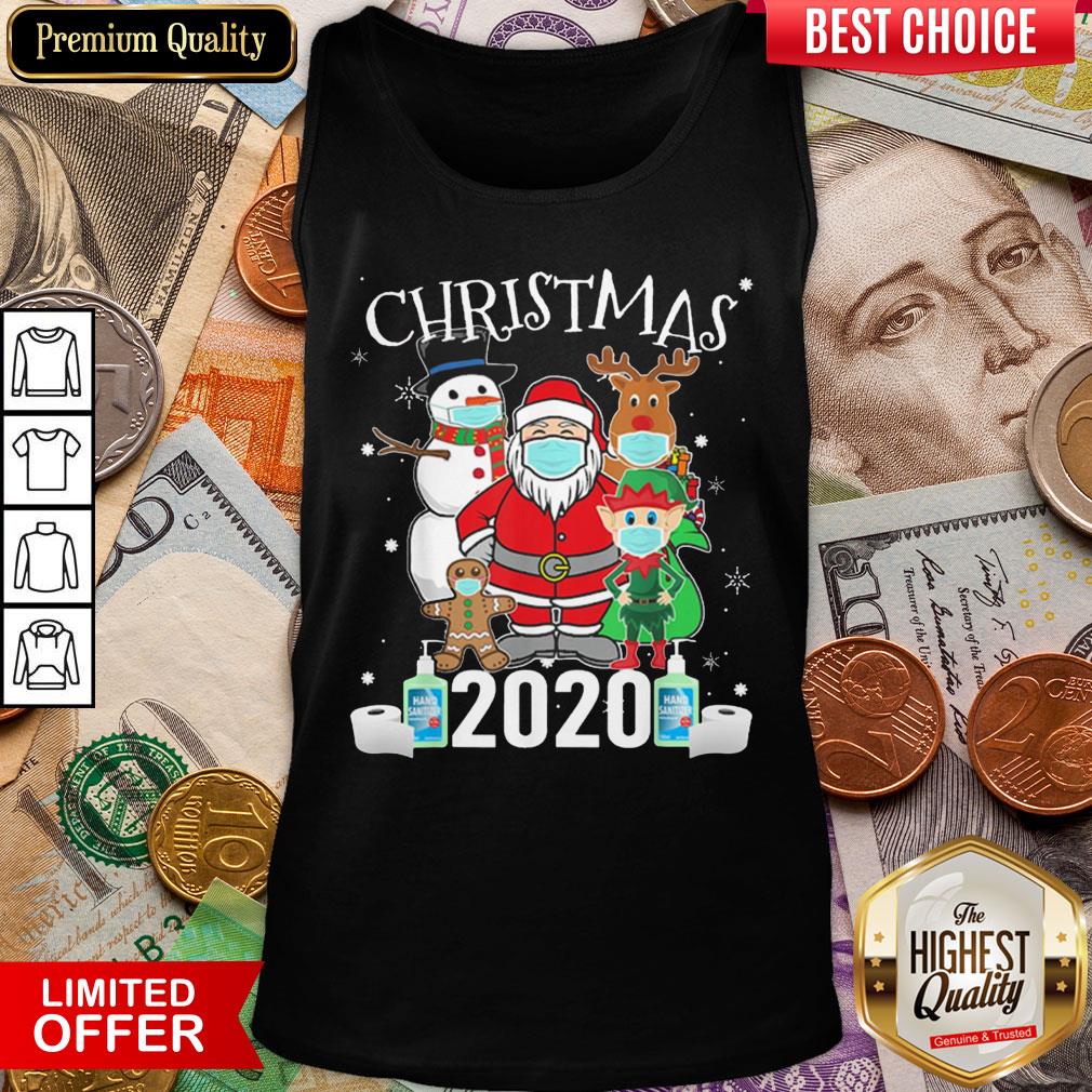 Hot Christmas Santa Claus And Friends Wearing Mask 2020 Shirt