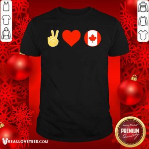 Beautiful Brittlestar Merch Peace Love Canada Plc Shirt