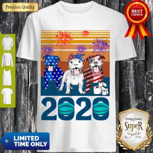 Top Pitbull 4 Of July 2020 Quarantined Vintage Shirt
