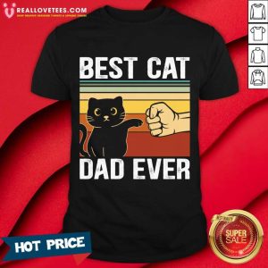Best Cat Dad Ever Vintage Shirt