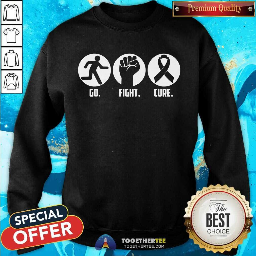 Funny Go Fight Cure Breast Cancer Awareness Month Shirt
