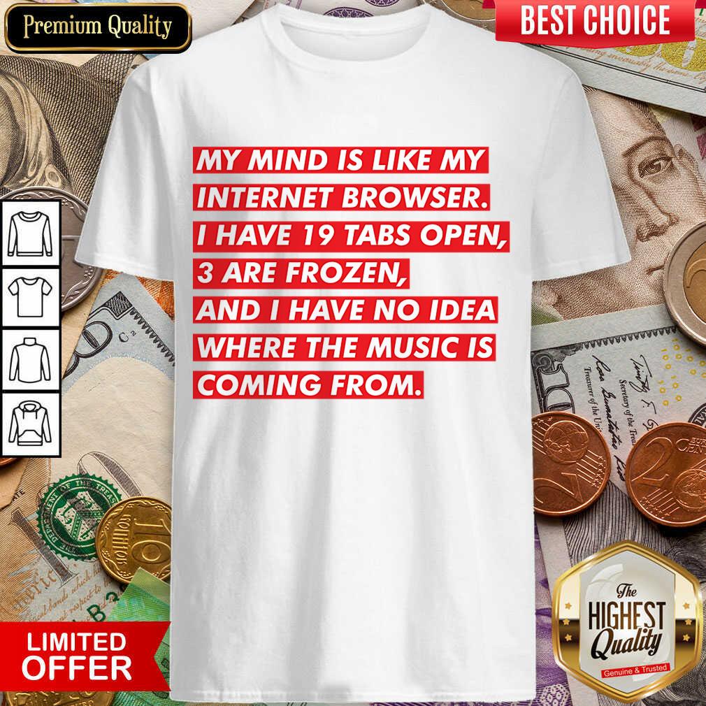 My Mind Is Like My Internet Browser Shirt