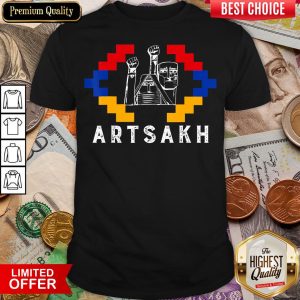 Funny Artsakh Strong Armenia Support Artsakh Flag Shirt