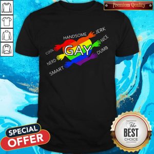 Handsome Gay Cool Jerk Nerd Nice Smart Dumb Shirt