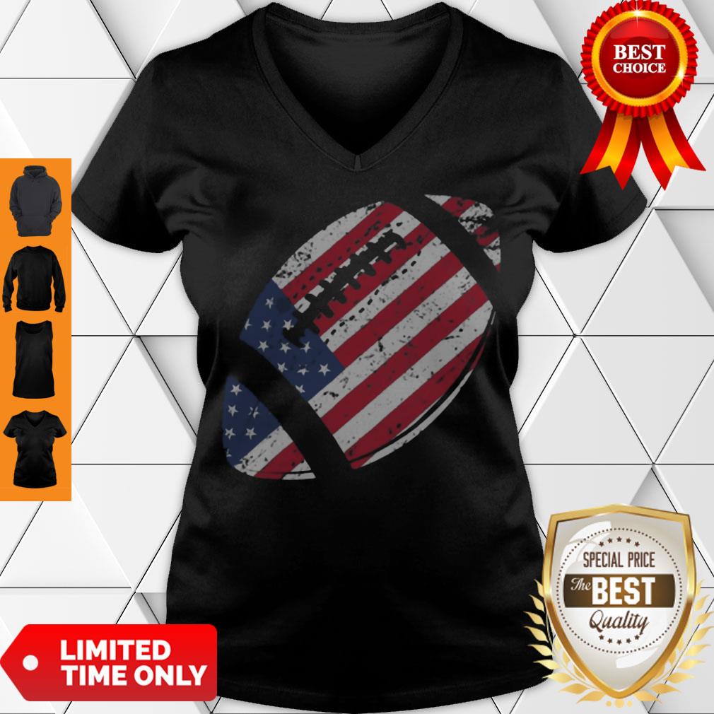 Nice American Football 4th July American Flag Patriotic Shirt