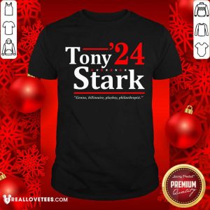 Tony Stark 2024 Genius Billionaire Playboy Philanthropist Shirt