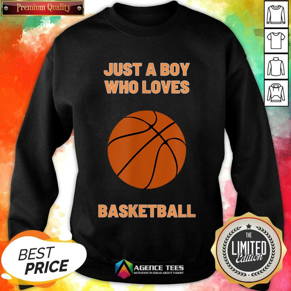 Just A Boy Who Loves 1 Basketball Shirt