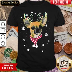 Nice Chihuahua Gorgeous Reindeer Christmas Shirt