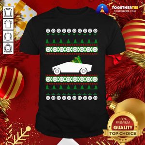 Premium CyberTruck Tesla Ugly Christmas Shirt