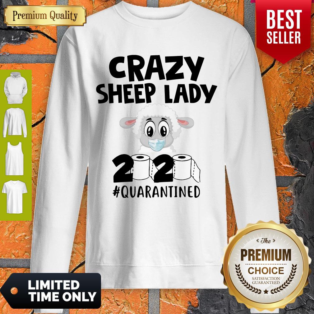 Awesome Crazy Sheep Lady 2020 Quarantined Shirt