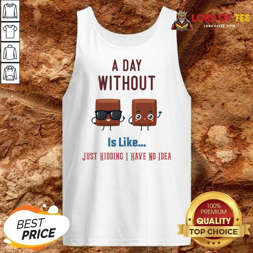 A Day Without Wine Is Like Just Kidding I Have No Idea Shirt