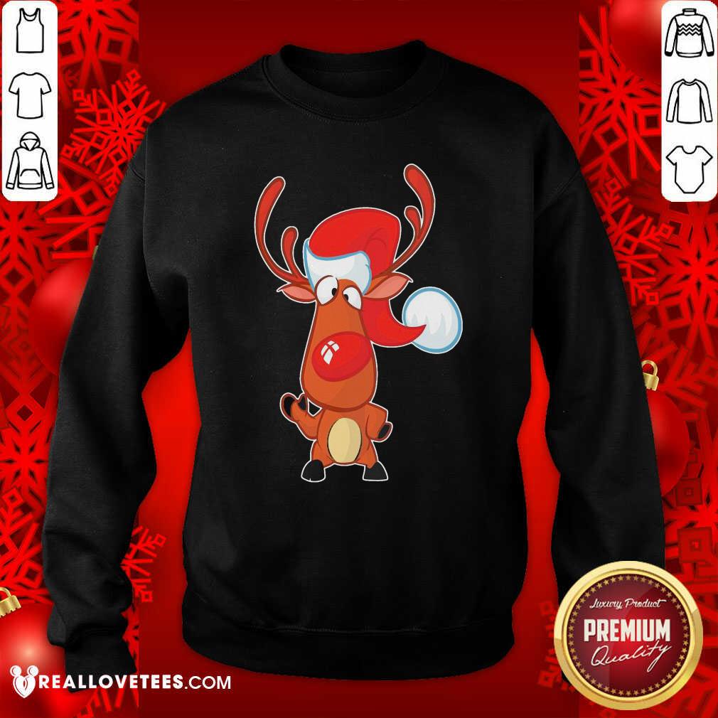 Premium Reindeer Santa Christmas Shirt