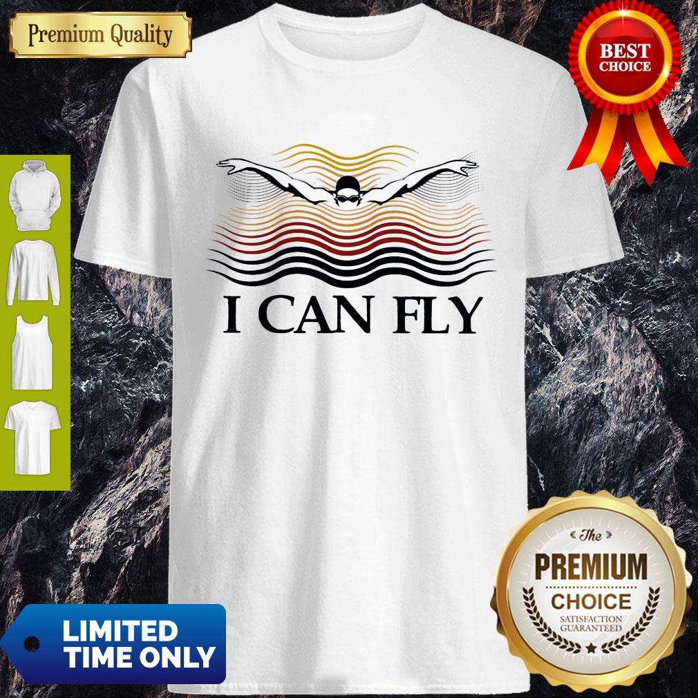 Premium Swimming I Can Fly Shirt
