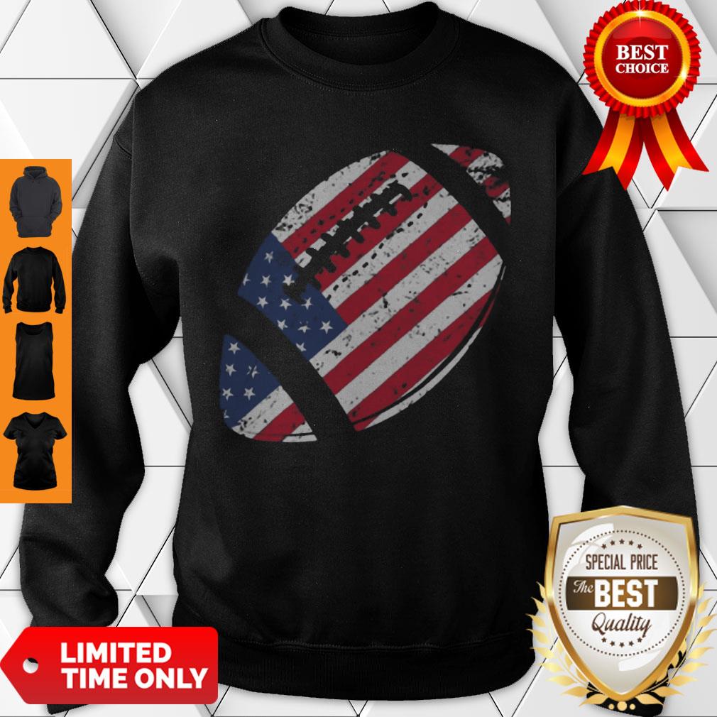 Nice American Football 4th July American Flag Patriotic Shirt