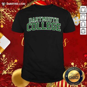 Premium Dartmouth College Green Text Shirt