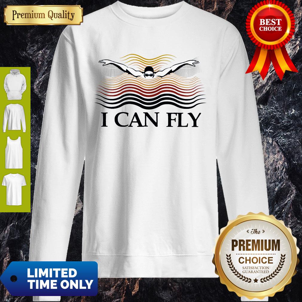 Premium Swimming I Can Fly Shirt