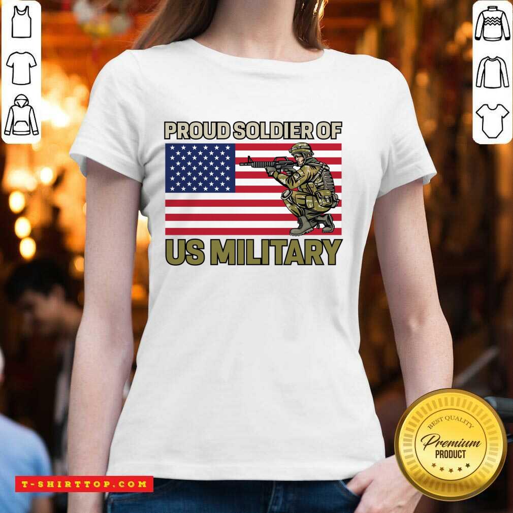 Proud Soldier Of Us Military American Flag Shirt
