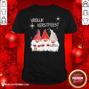Cute Gnomies Vrolijk Kerstfeest Christmas Shirt