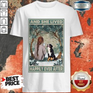 Top Bernese Mountain Happily Ever After Vertical Poster Shirt