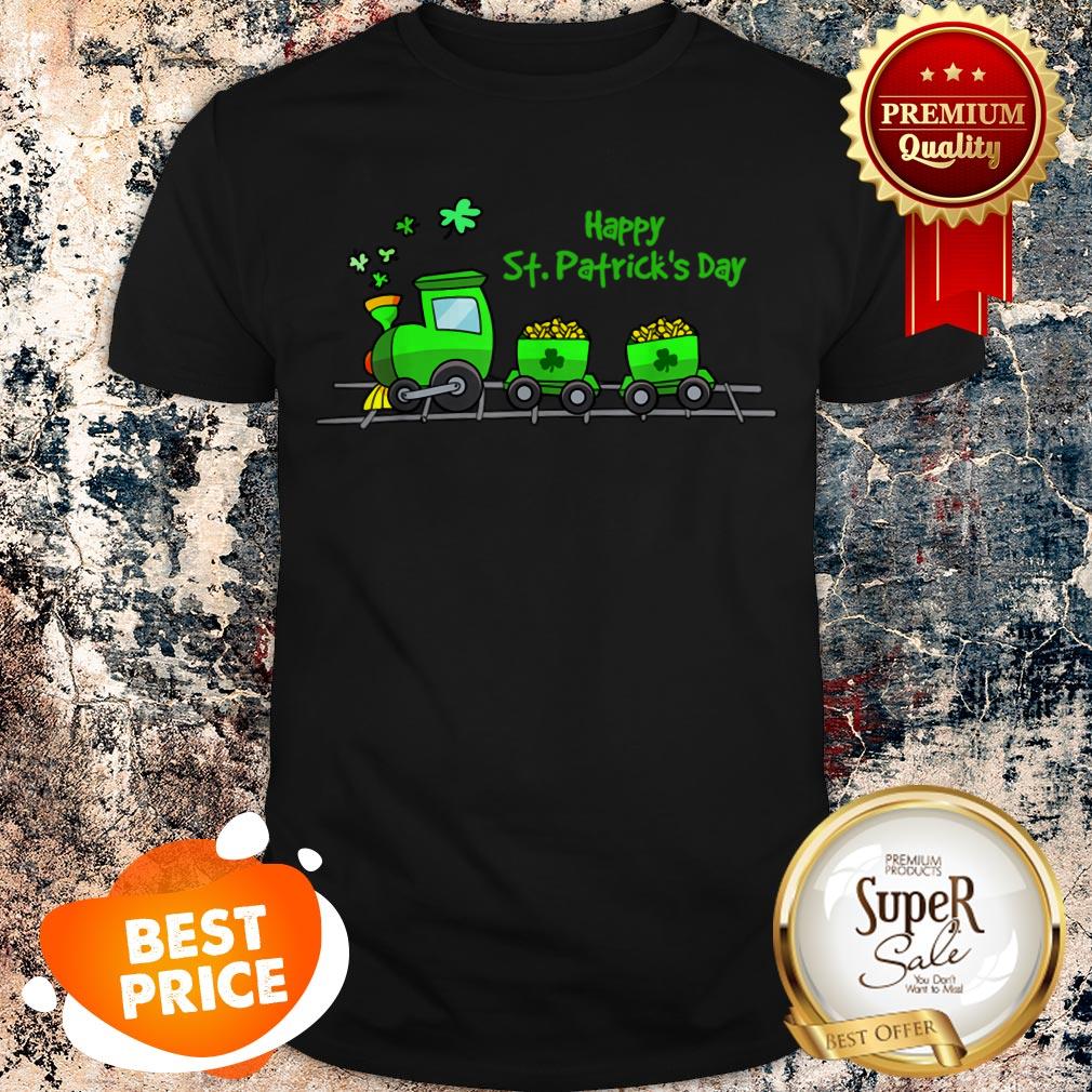 Nice Irish St Patricks Day Holiday Train Boys & Girls Shirt