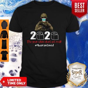 Top Veteran Mask 2020 The Year When Shit Got Real Quarantined Toilet Paper Covid19 Shirt