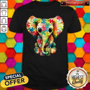 Premium Elephant Autism World Autism Awareness Day Gift Shirt