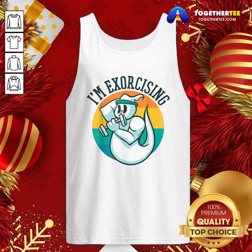 Cute I'm Exorcising Gym Ghost Weight Lifting Scream Shirt