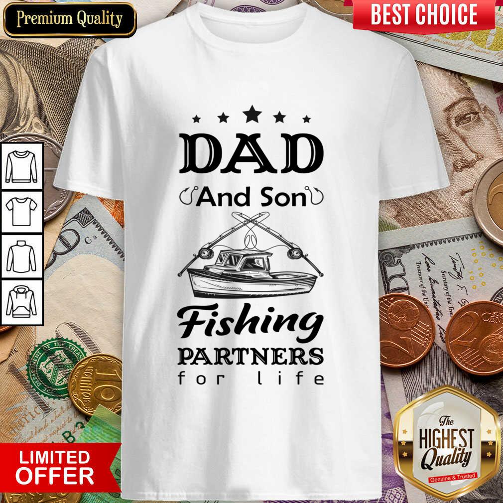Dad And Son Fishing Partners For Life Shirt