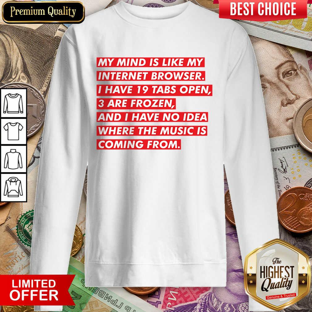 My Mind Is Like My Internet Browser Shirt
