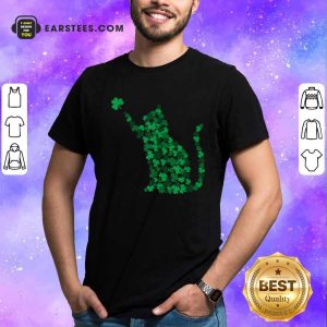 Premium Happy Saint Patricks Day Shamrock Cat Shirt
