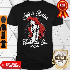 Los Angeles Dodgers Girl Life Is Better Under The Sea Of Blue Shirt