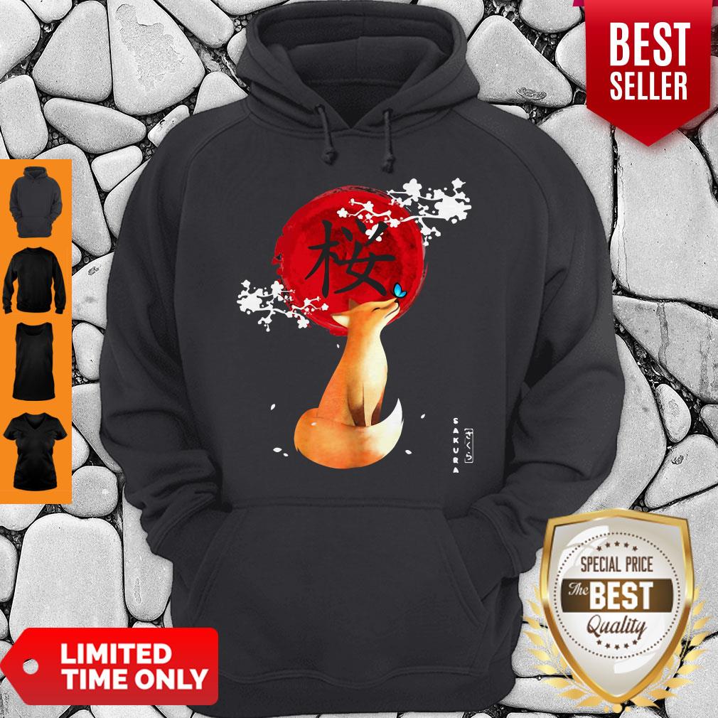 Official Sakura Cherry Blossom Fox Shirt