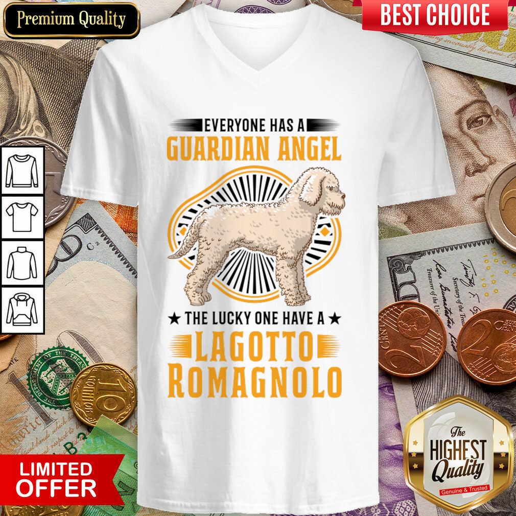 Everyone Has A Guardian Angel The Lucky One Have A Lagotto Romagnolo Shirt