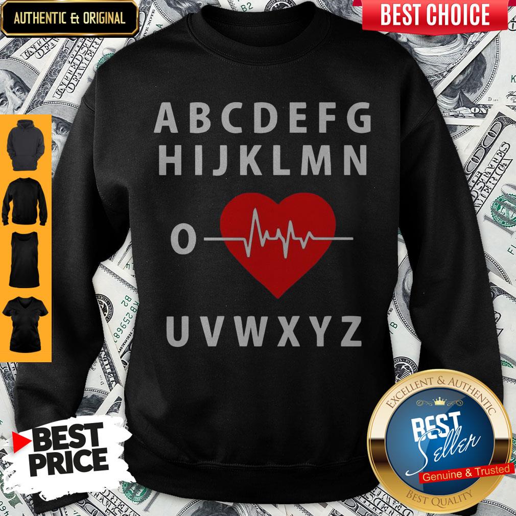 A B C D E F G H Love Heart Heartbeat Shirt