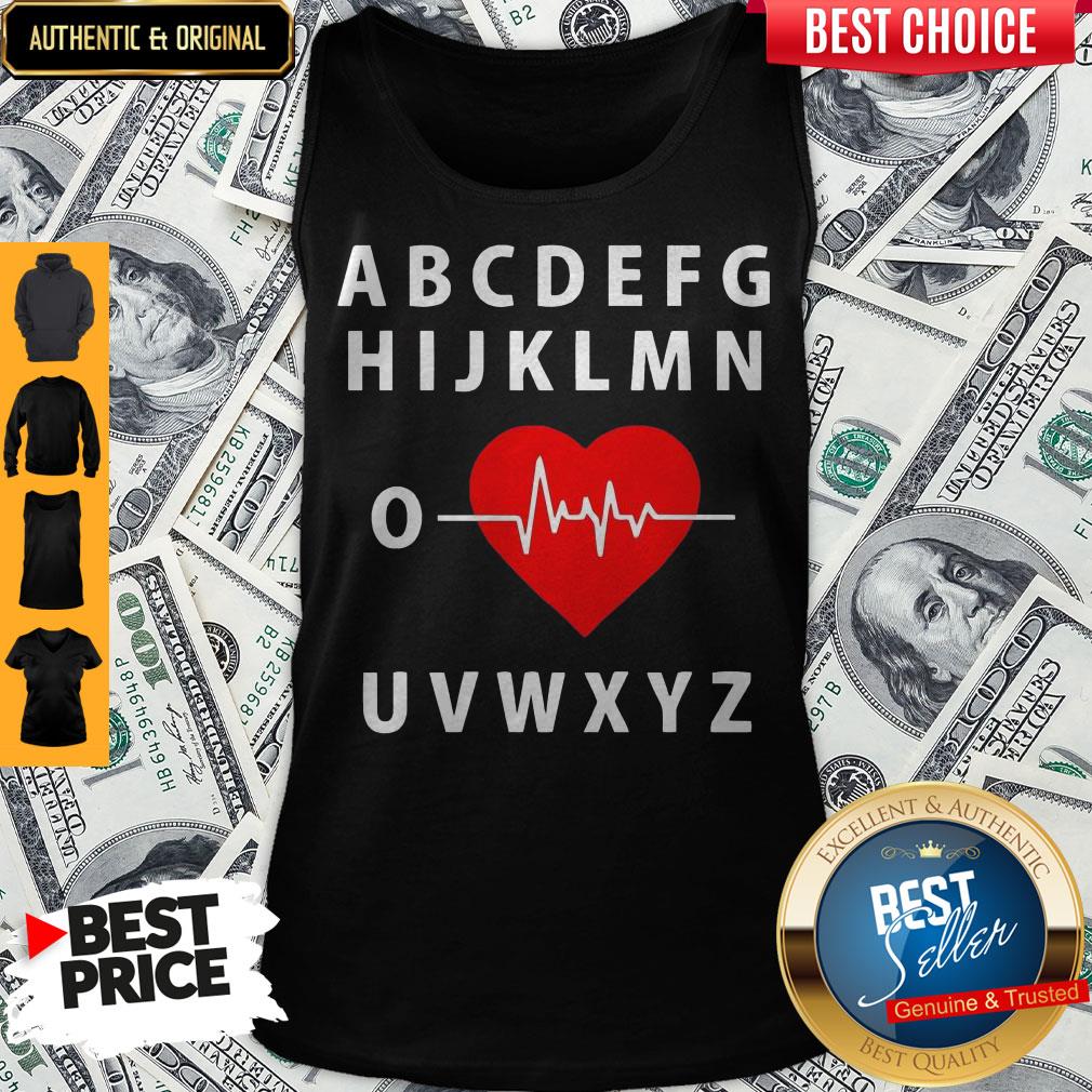 A B C D E F G H Love Heart Heartbeat Shirt