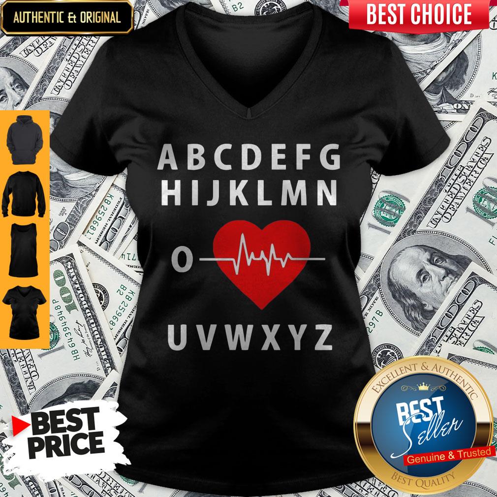 A B C D E F G H Love Heart Heartbeat Shirt