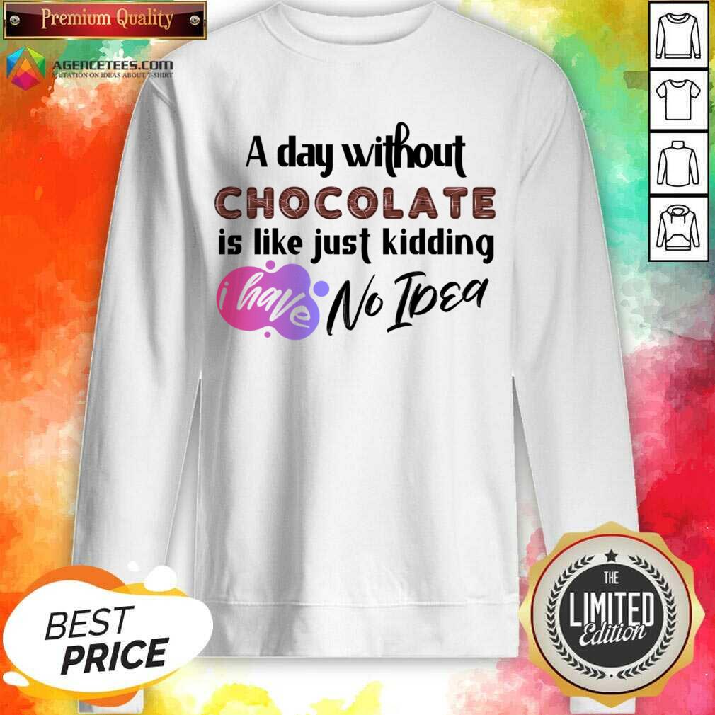 A Day Without Wine Is Like Just Kidding I Have No Idea Shirt