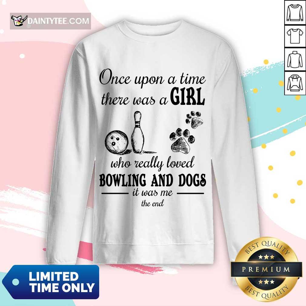 A Girl Who Loved Bowling And Dog Shirt