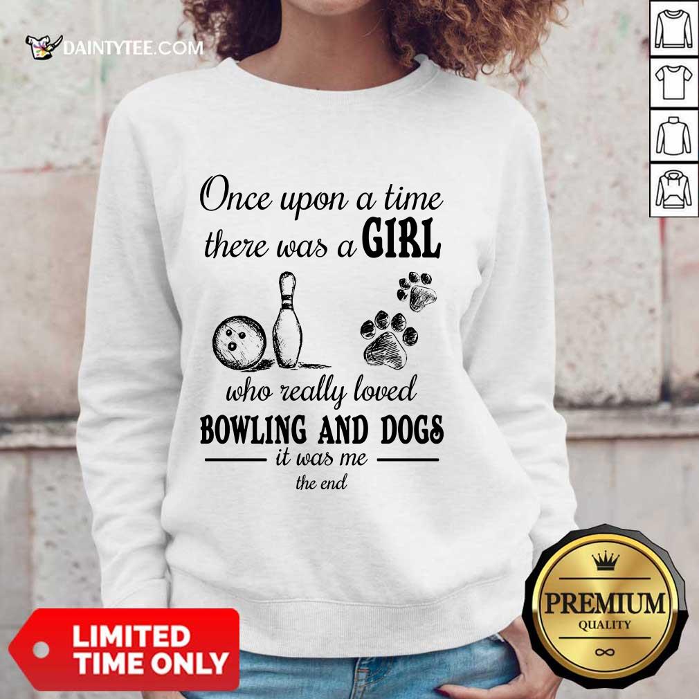 A Girl Who Loved Bowling And Dog Shirt