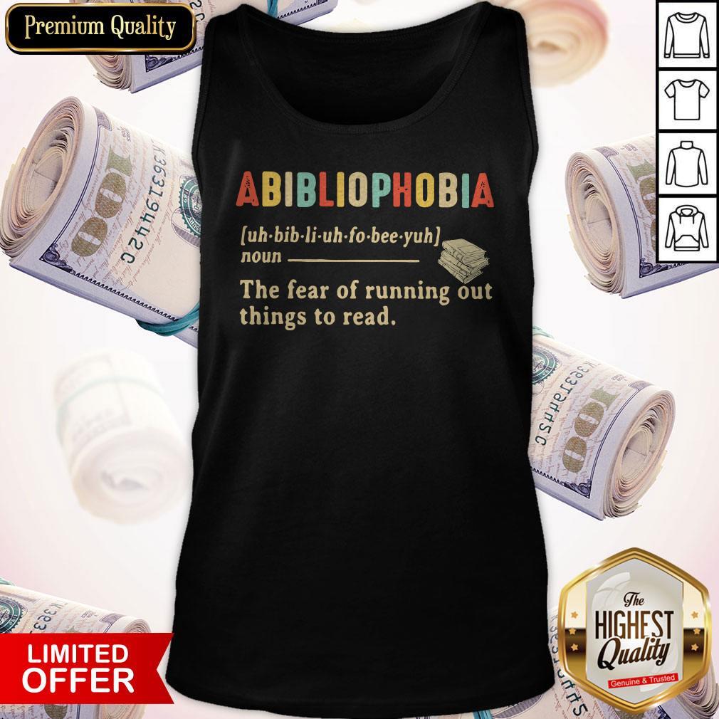 Abibliophobia Definition Vintage Shirt