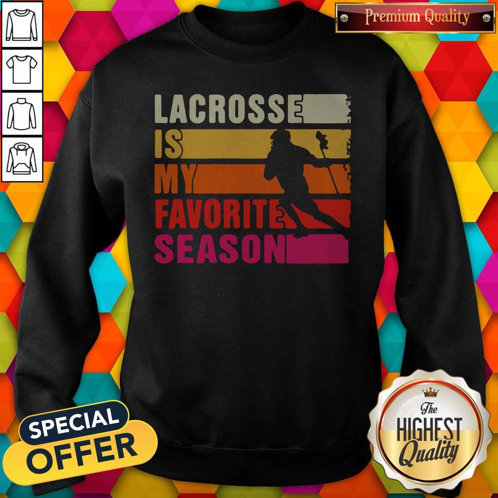 Official Lacrosse Is My Favorite Season Vintage Shirt