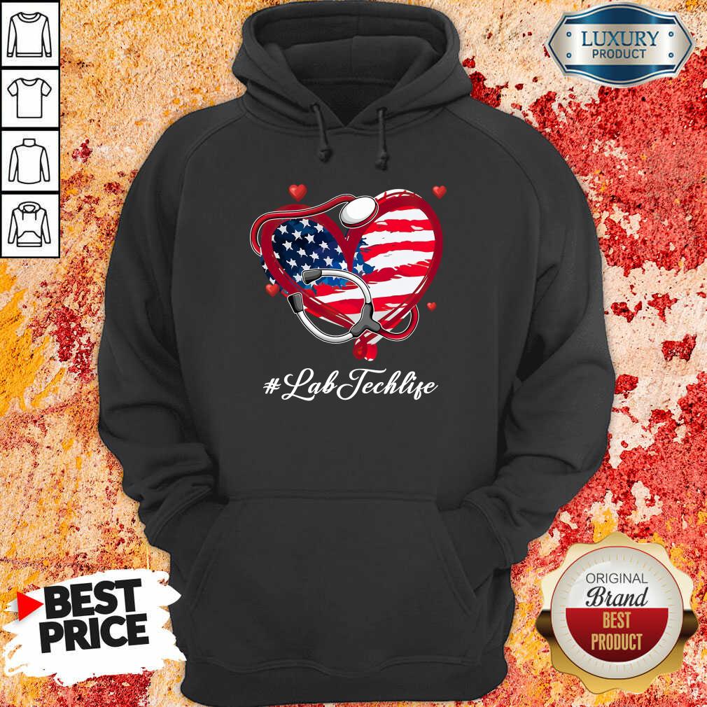 America Nurse Heart Lab Tech Life Shirt