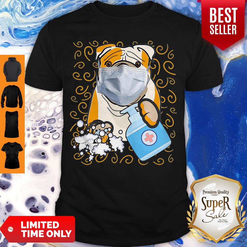 American Bulldog Mask Handwashing Survived Coronavirus Shirt