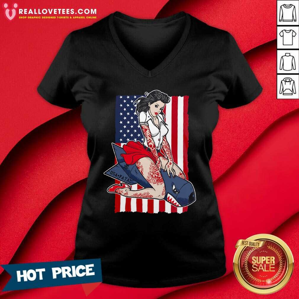American Flag Men's Miss Usa Fatal Shirt