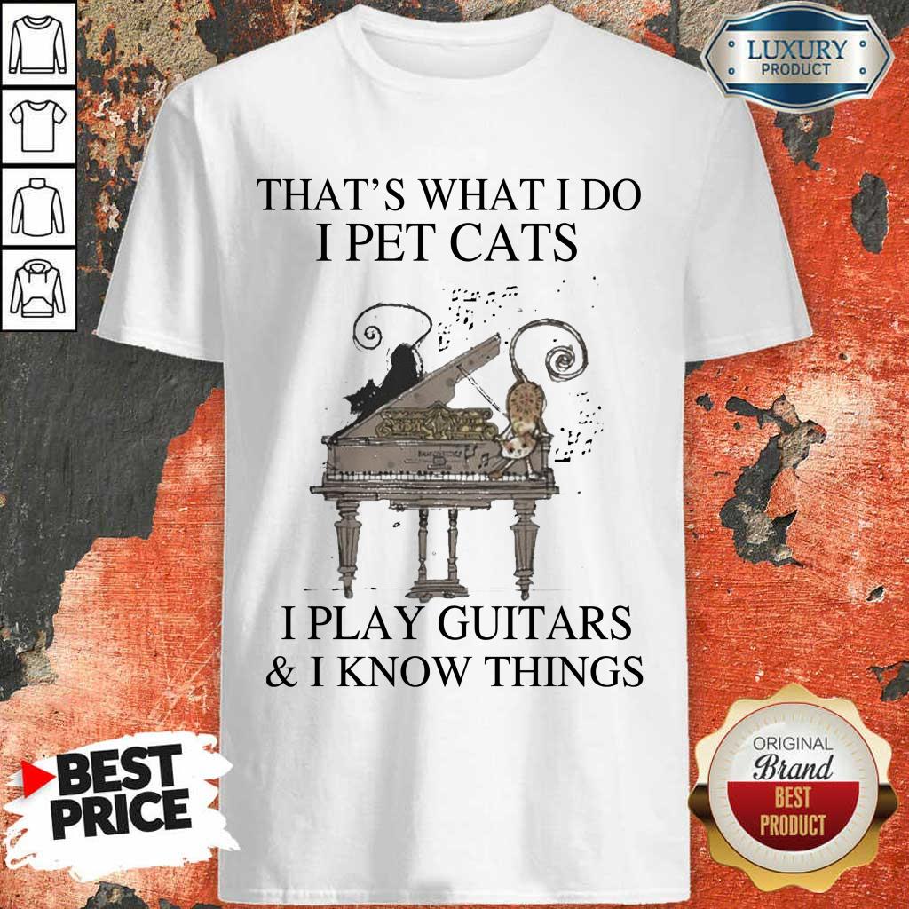 Amused Cats I Play Pianos 5 Shirt