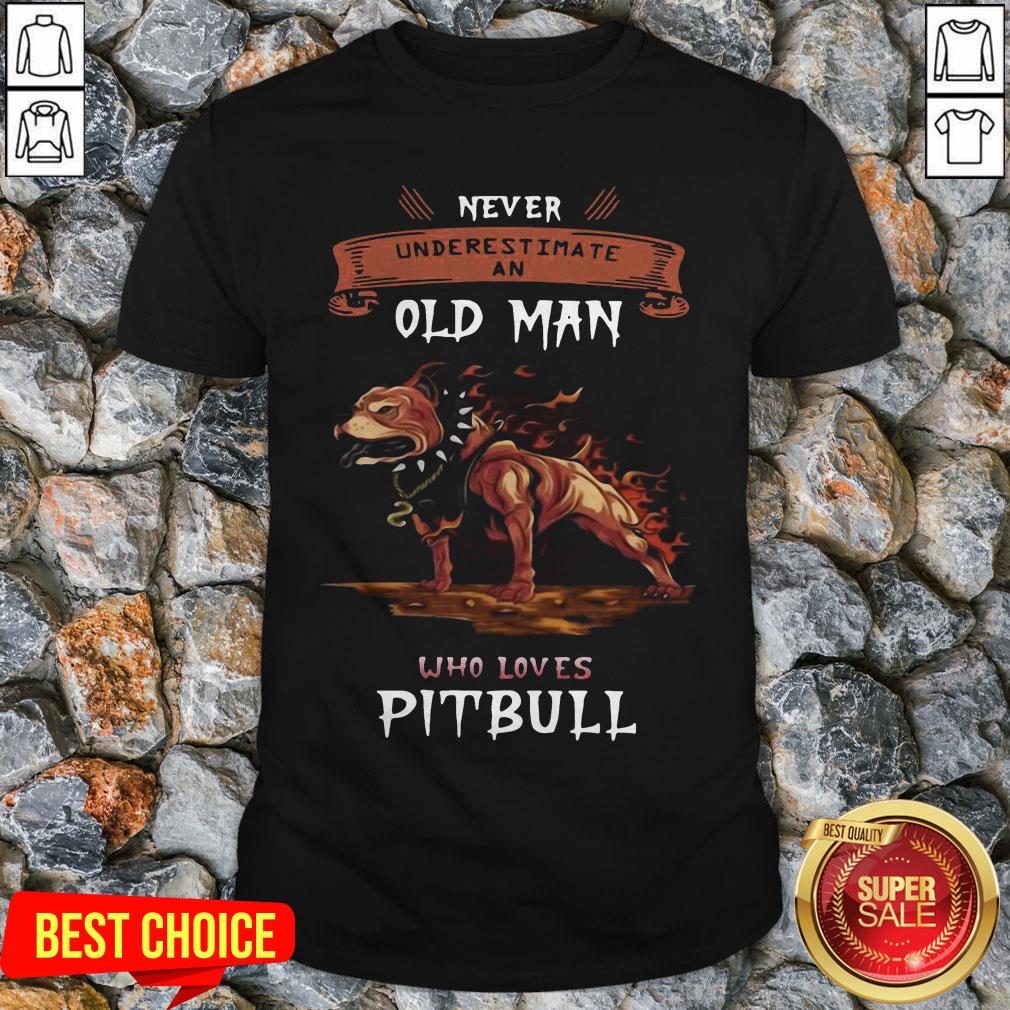 An Old Man Who Loves Pitbull Born In September T-Shirt