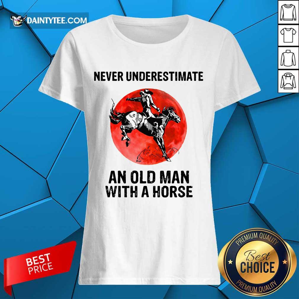 An Old Man With A Horse Shirt
