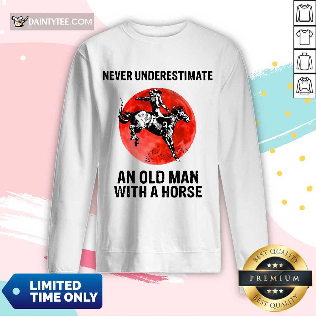 An Old Man With A Horse Shirt