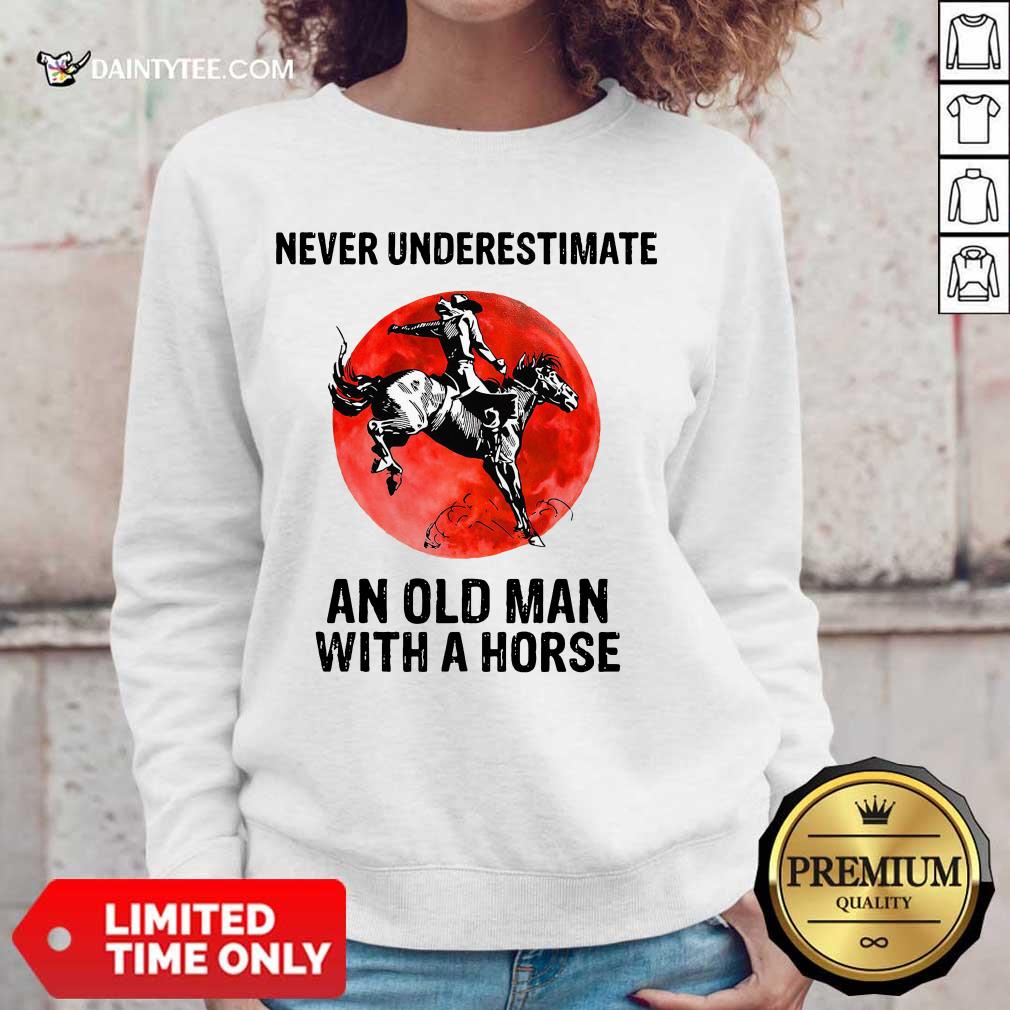 An Old Man With A Horse Shirt
